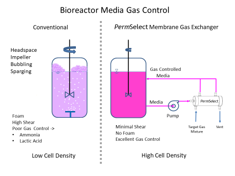 Bioreactor Co2 Flow Controller Aeration In Cell Culture Bioreactor Permselect Medarray